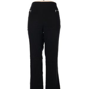🖤Classic Black Pull On Slacks Pants w/ Zipper Detail - LT (Large Tall)